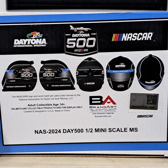 Daytona 500 Mini Helmet 2025 American Race 1/2 Scale - Picture 6 of 7